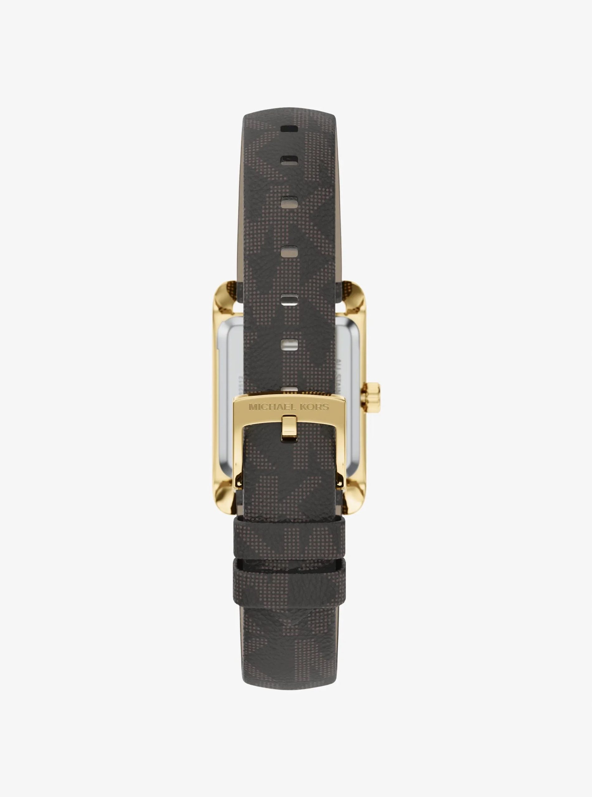 Michael Kors Mini Monroe Gold-Tone and Logo Strap Watch - Preorder