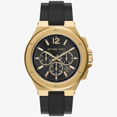 Michael Kors Oversized Lennox Gold-Tone and Silicone Watch - Preorder — Gold