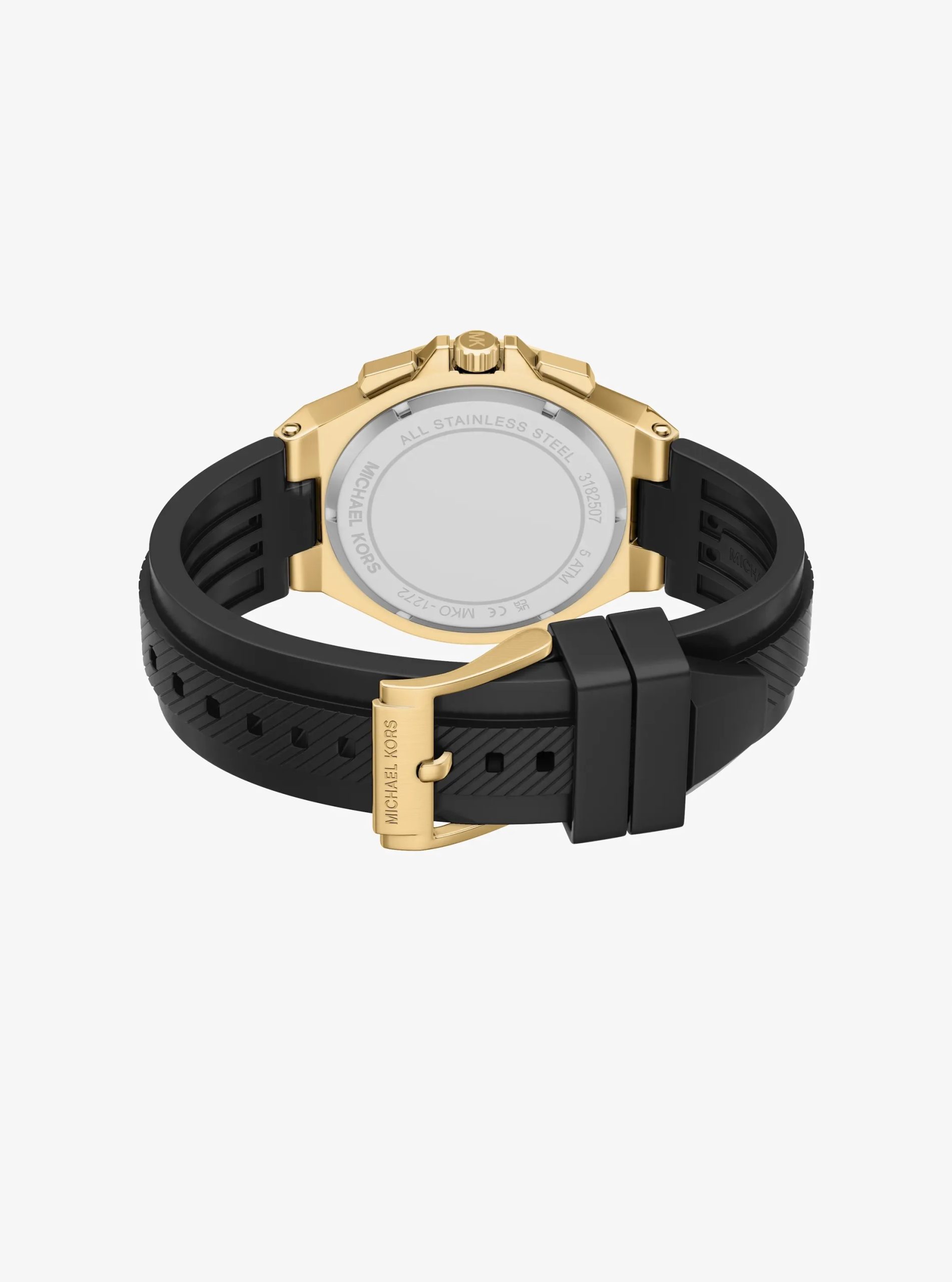 Michael Kors Oversized Lennox Gold-Tone and Silicone Watch - Preorder