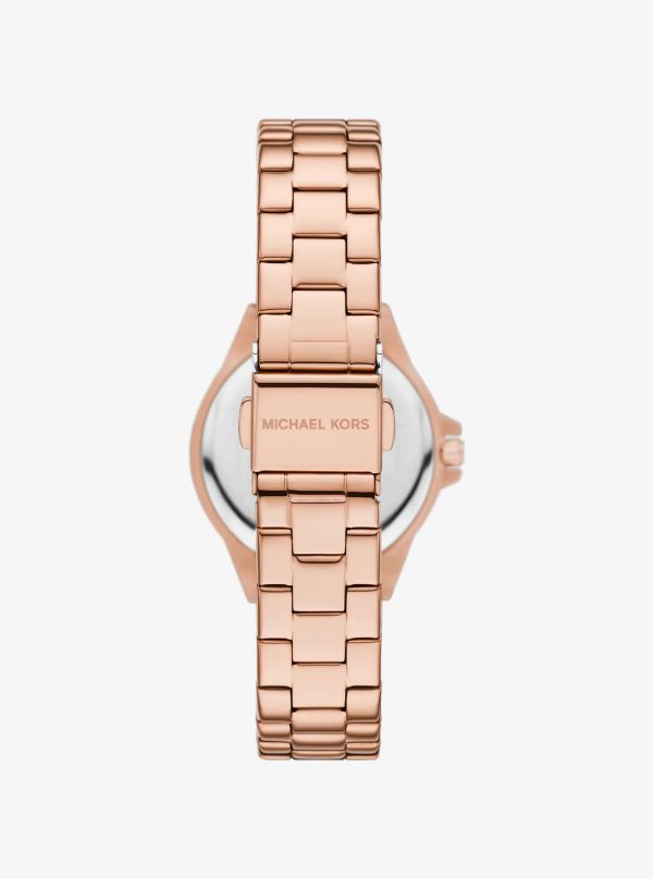 Michael Kors Mini Lennox Pavé Rose Gold-Tone Watch - Preorder