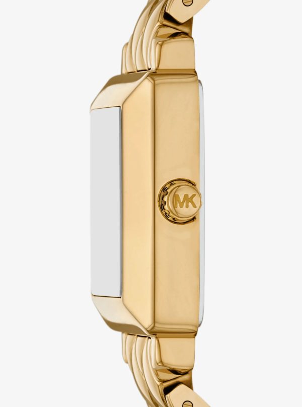 Michael Kors Petite Gwynn Pavé Gold-Tone Watch - Preorder
