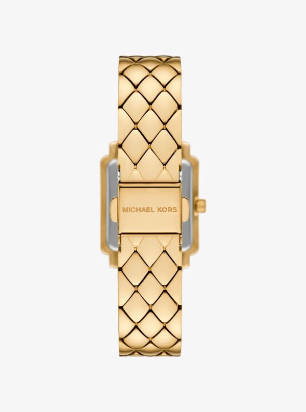 Michael Kors Petite Gwynn Pavé Gold-Tone Watch - Preorder