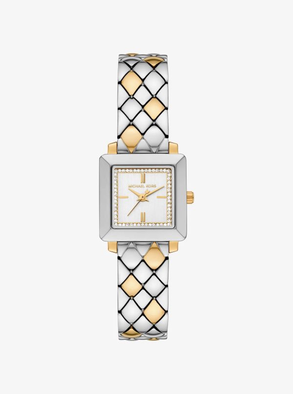 Michael Kors Petite Gwynn Pavé Two-Tone Watch - Preorder