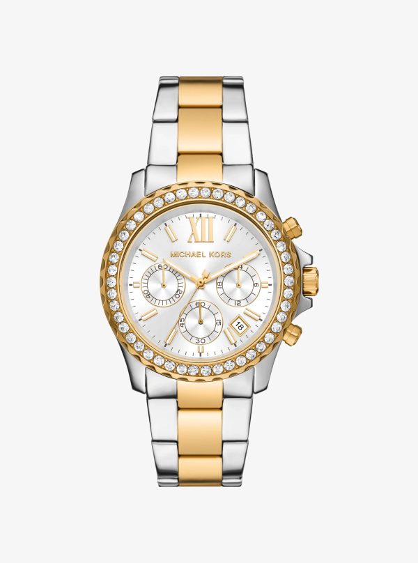 Michael Kors Oversized Everest Pavé Two-Tone Watch - Preorder