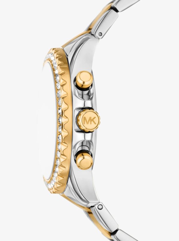 Michael Kors Oversized Everest Pavé Two-Tone Watch - Preorder