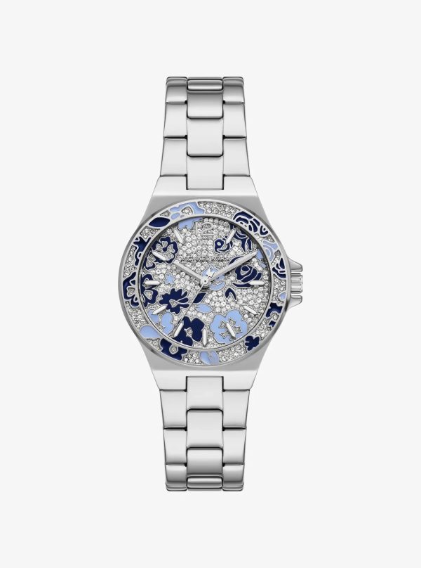 Michael Kors Mini Lennox Pavé Silver-Tone Watch - Preorder
