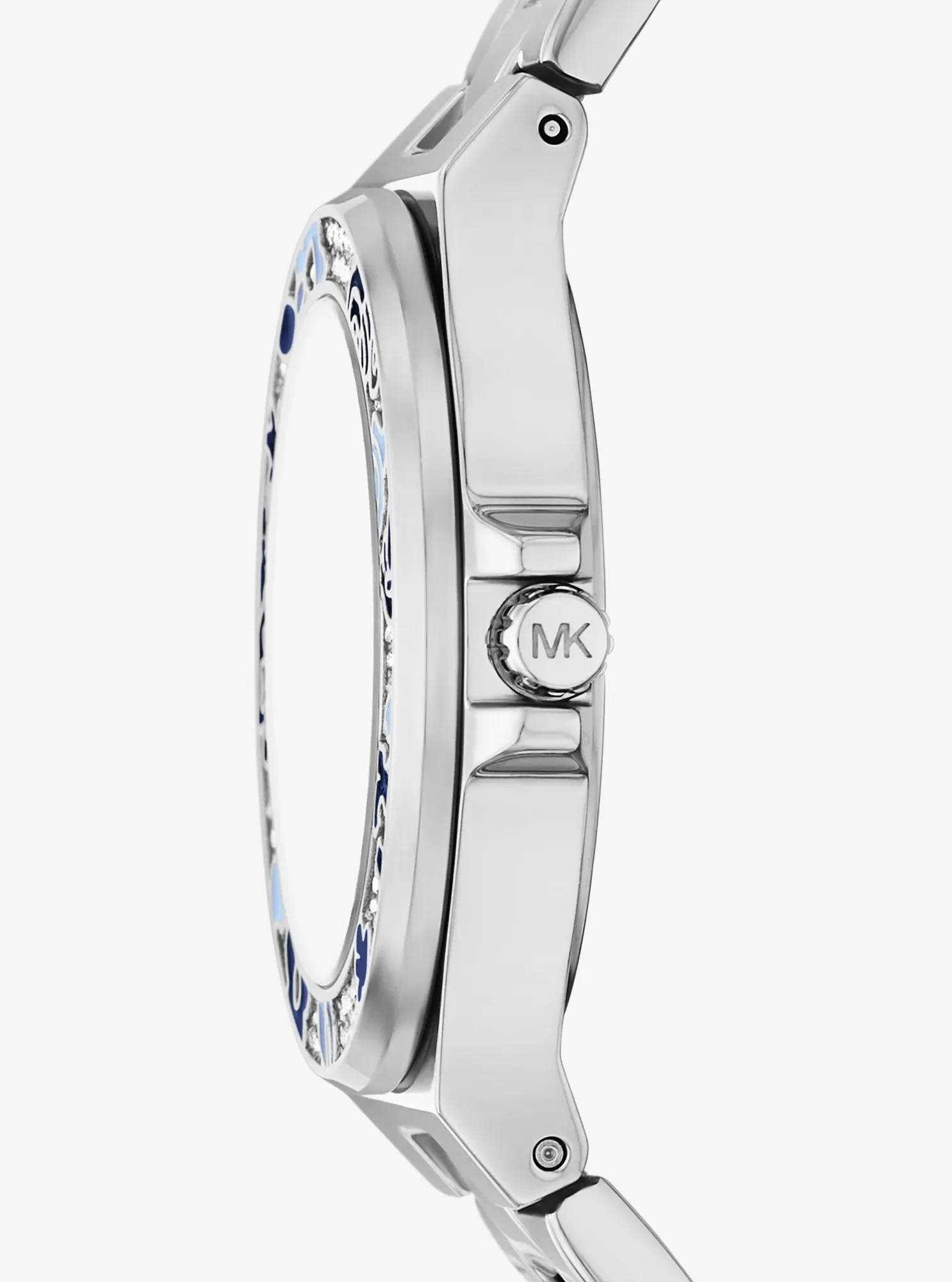 Michael Kors Mini Lennox Pavé Silver-Tone Watch - Preorder