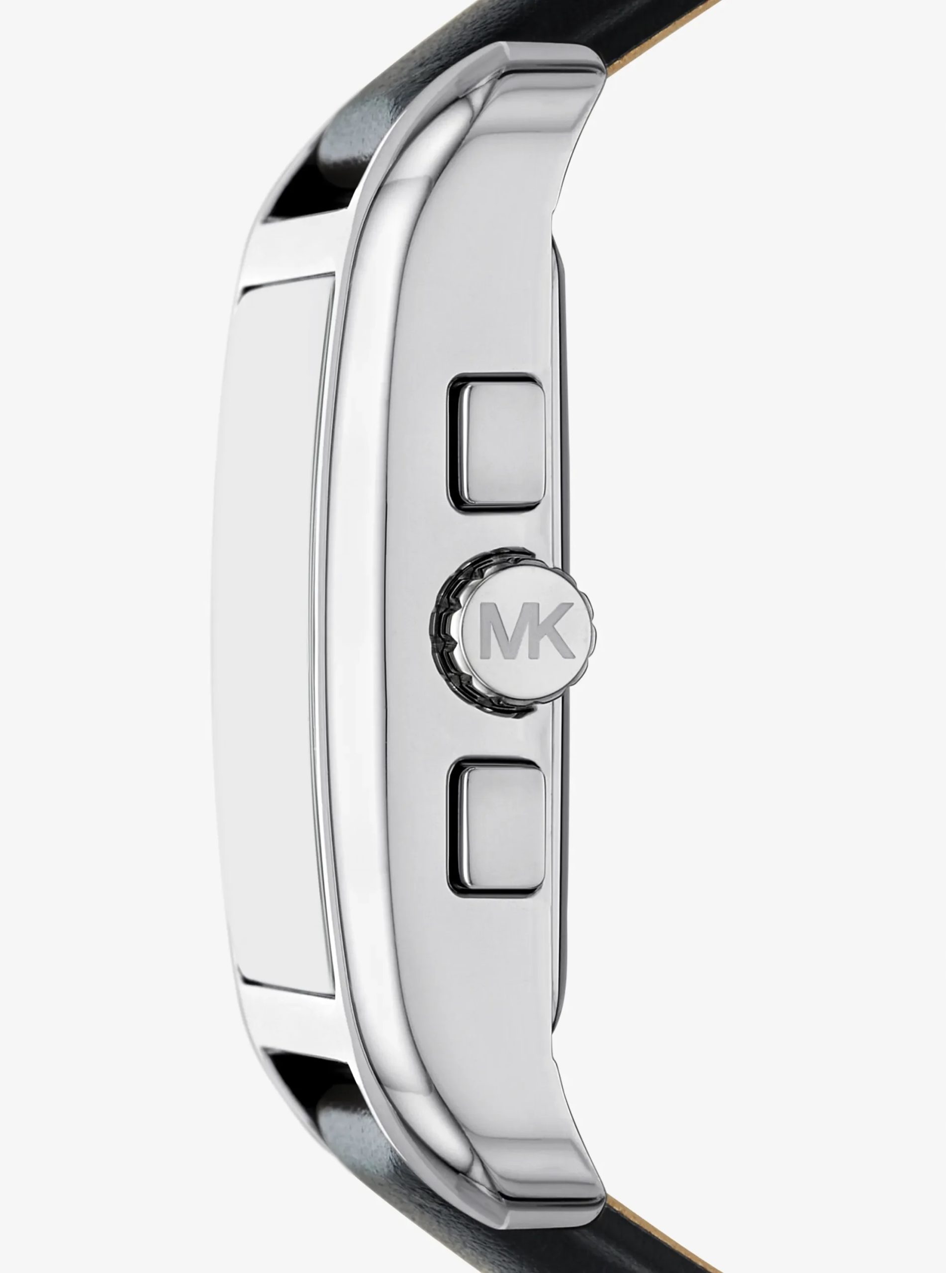 Michael Kors Monroe Silver-Tone and Leather Watch - Preorder - Image 2