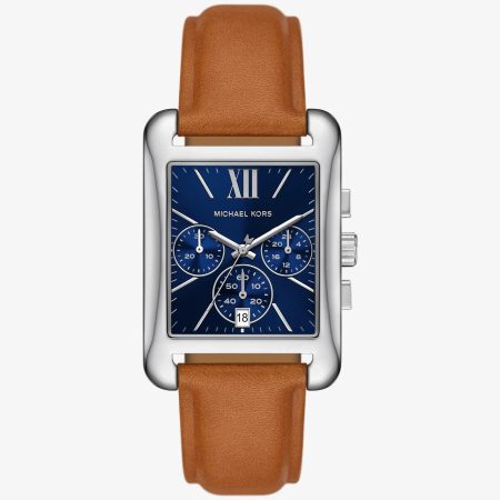 Michael Kors Monroe Silver-Tone and Leather Watch - Preorder — Silver