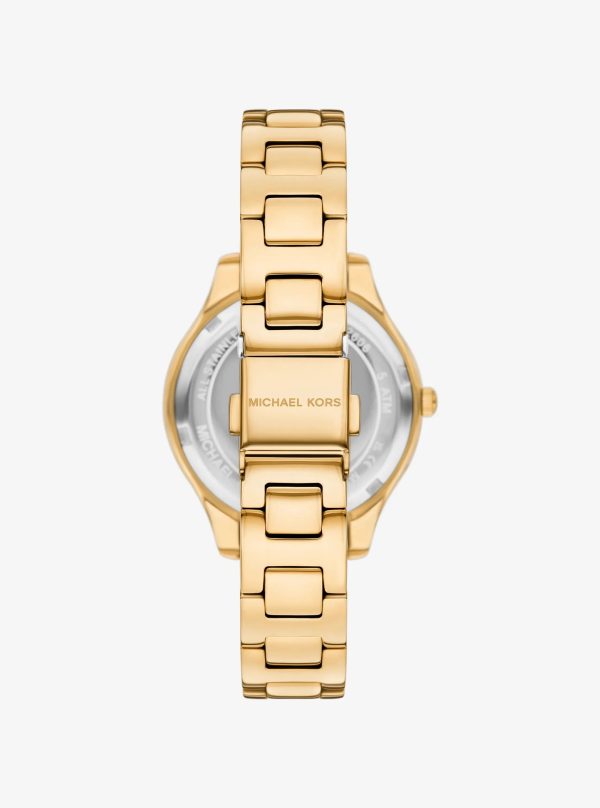 Michael Kors Liliane Pavé Gold-Tone Watch - Preorder