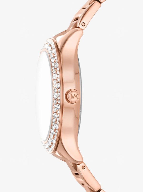 Michael Kors Liliane Pavé Rose Gold-Tone Watch - Preorder