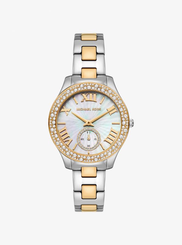 Michael Kors Liliane Pavé Two-Tone Watch - Preorder