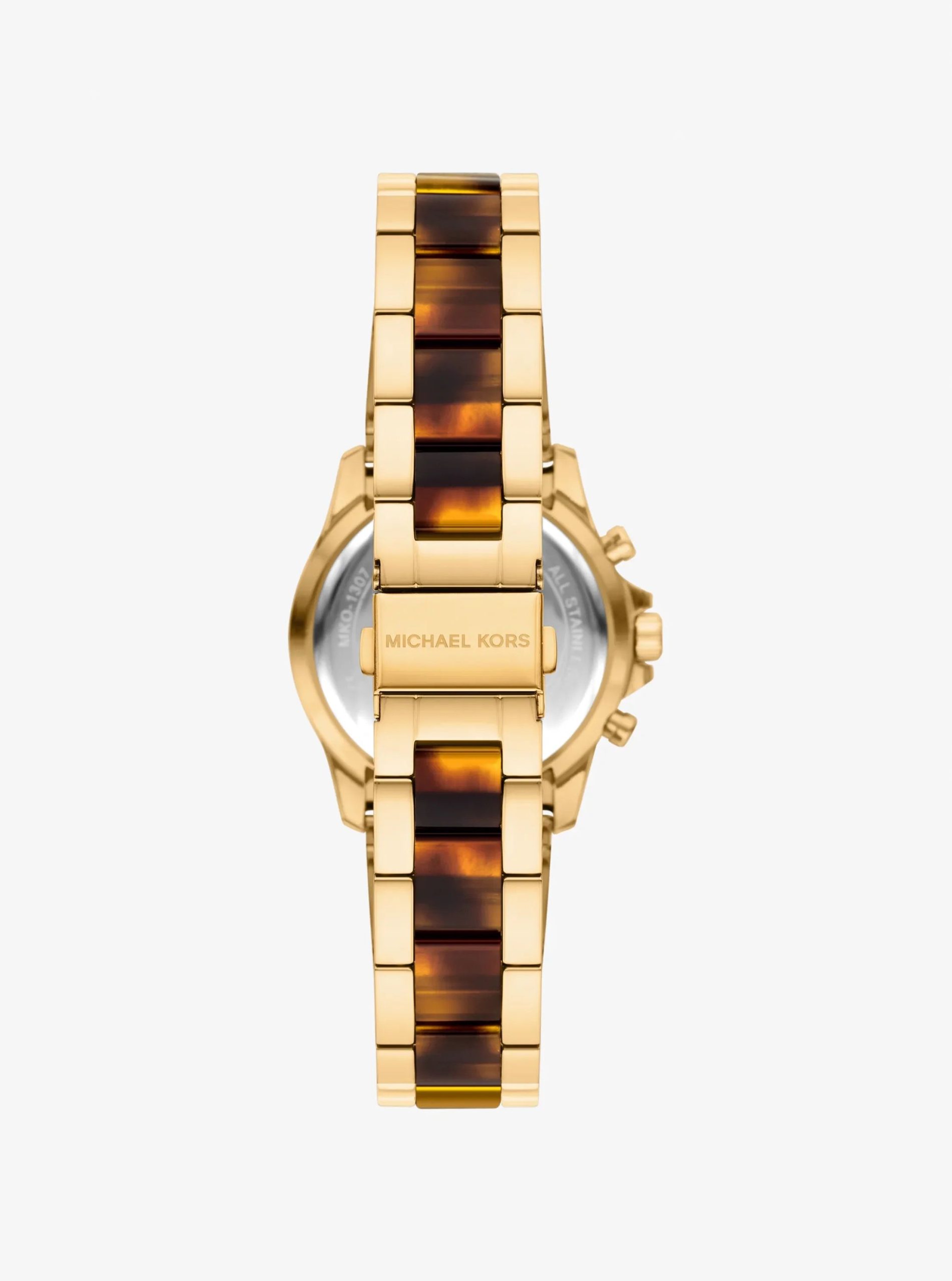 Michael Kors Mini Everest Pavé Gold-Tone and Tortoiseshell Acetate Watch - Preorder