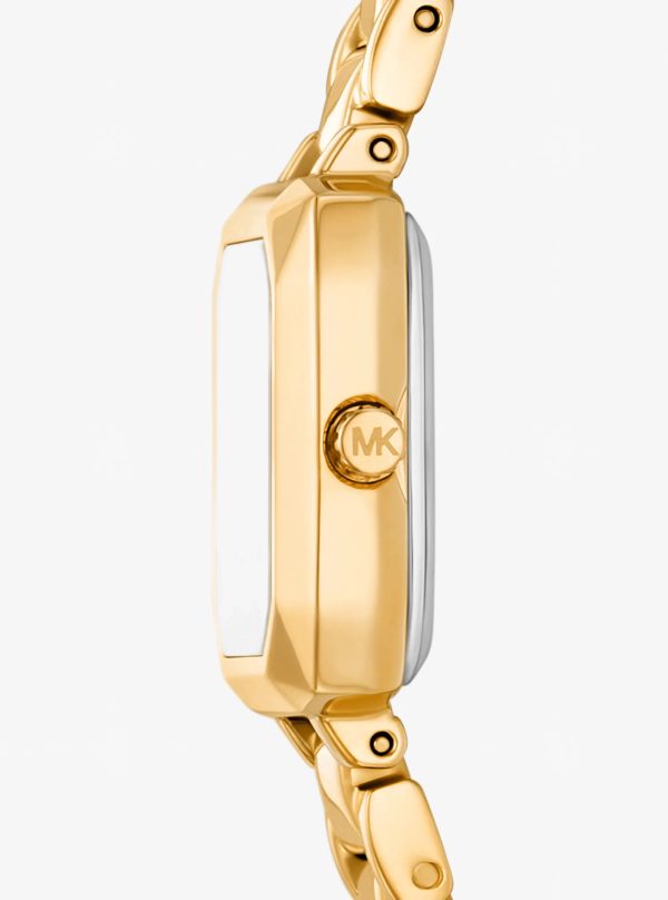 Michael Kors Micro Alane Pavé Gold-Tone Watch - Preorder