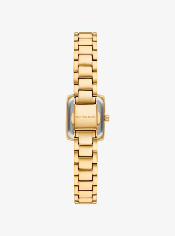 Michael Kors Micro Alane Pavé Gold-Tone Watch - Preorder