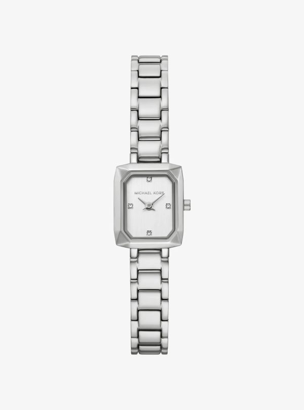 Michael Kors Micro Alane Silver-Tone Pavé Watch - Preorder