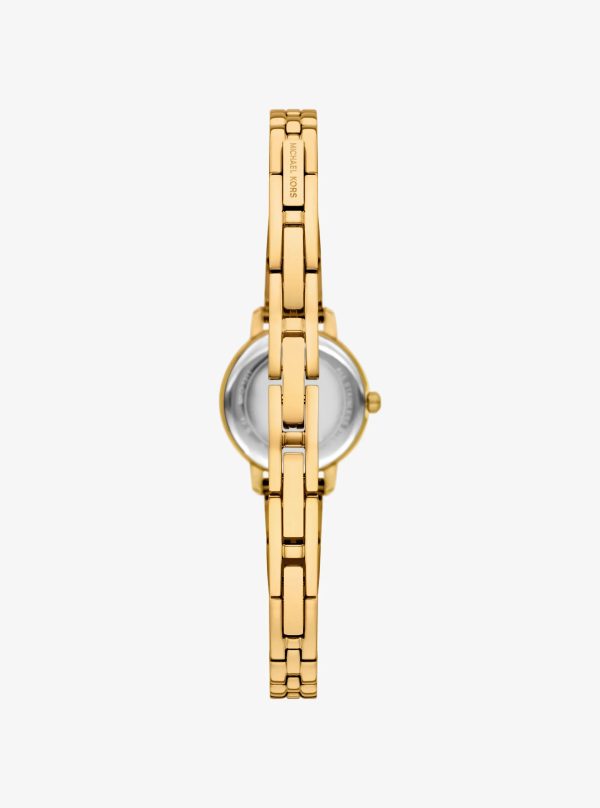 Michael Kors Micro Melissa Pavé Gold-Tone Watch - Preorder