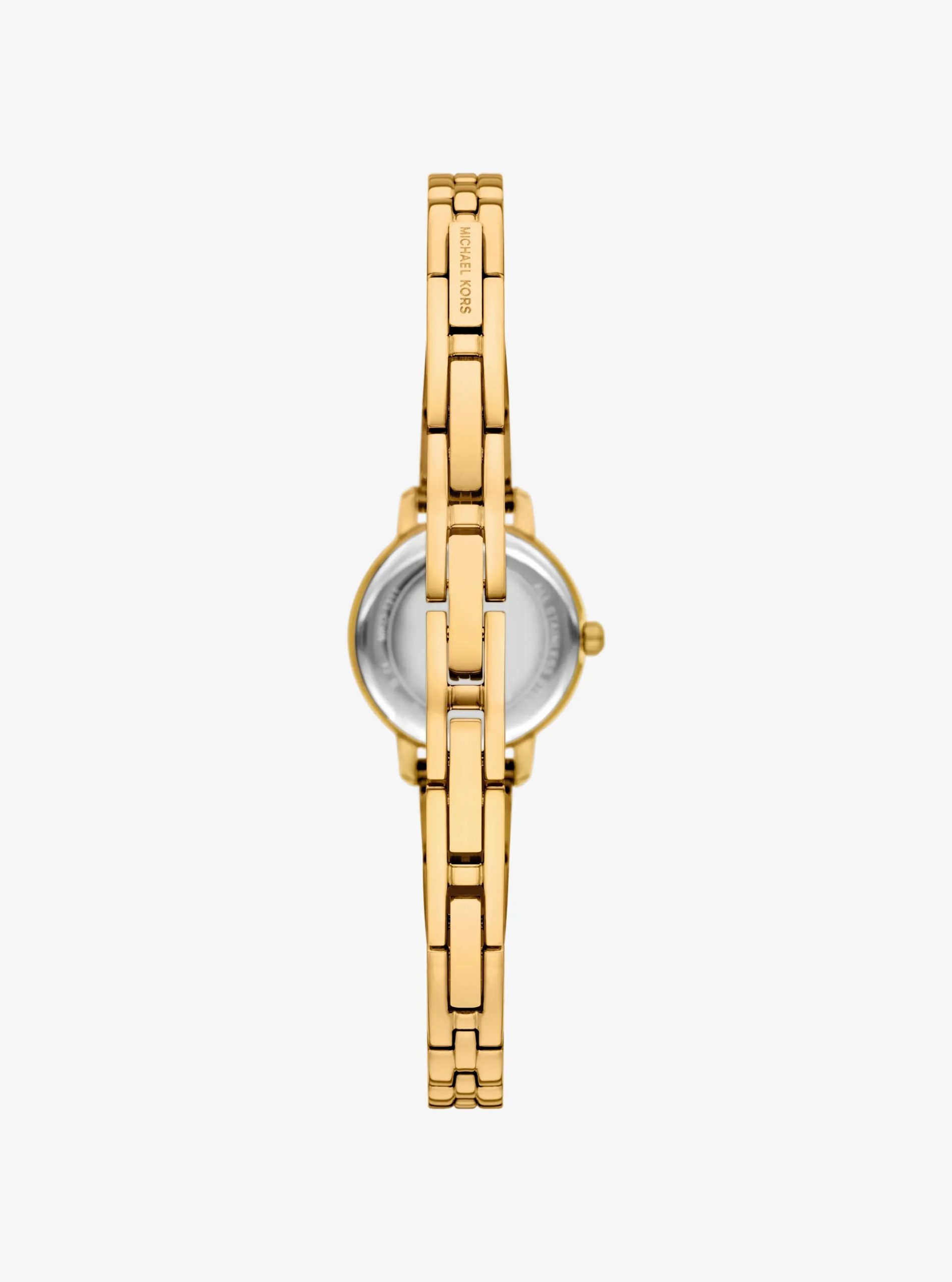 Michael Kors Micro Melissa Pavé Gold-Tone Watch - Preorder