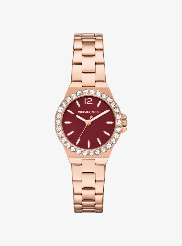 Michael Kors Mini Lennox Pavé Rose Gold-Tone Watch - Preorder