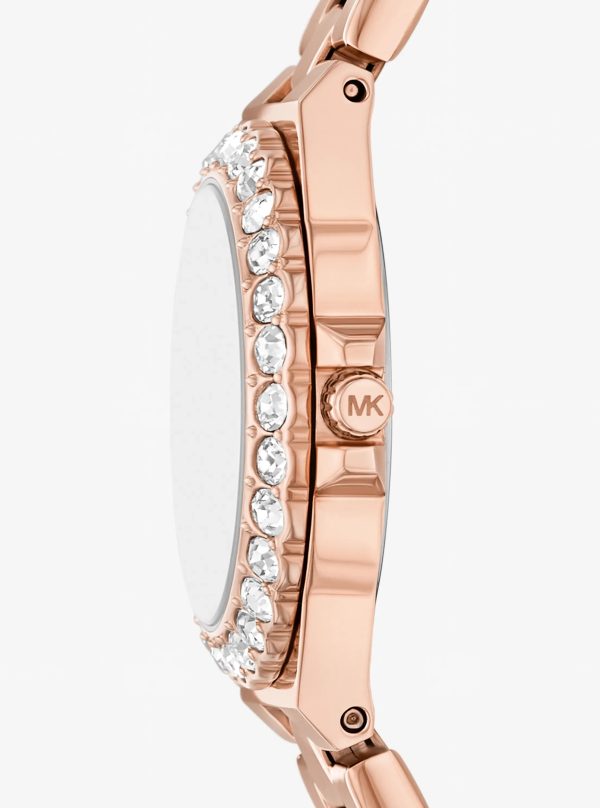 Michael Kors Mini Lennox Pavé Rose Gold-Tone Watch - Preorder