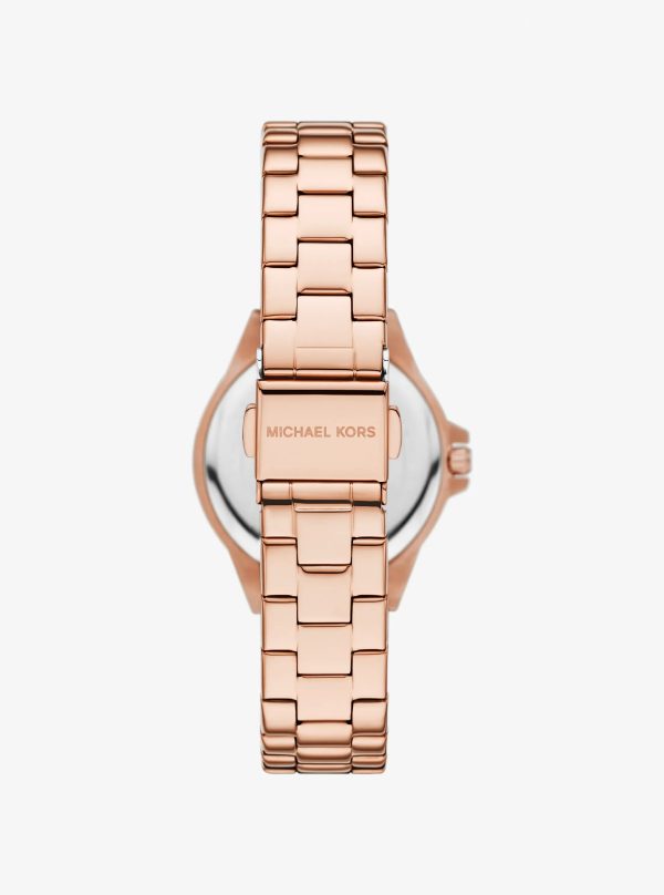 Michael Kors Mini Lennox Pavé Rose Gold-Tone Watch - Preorder
