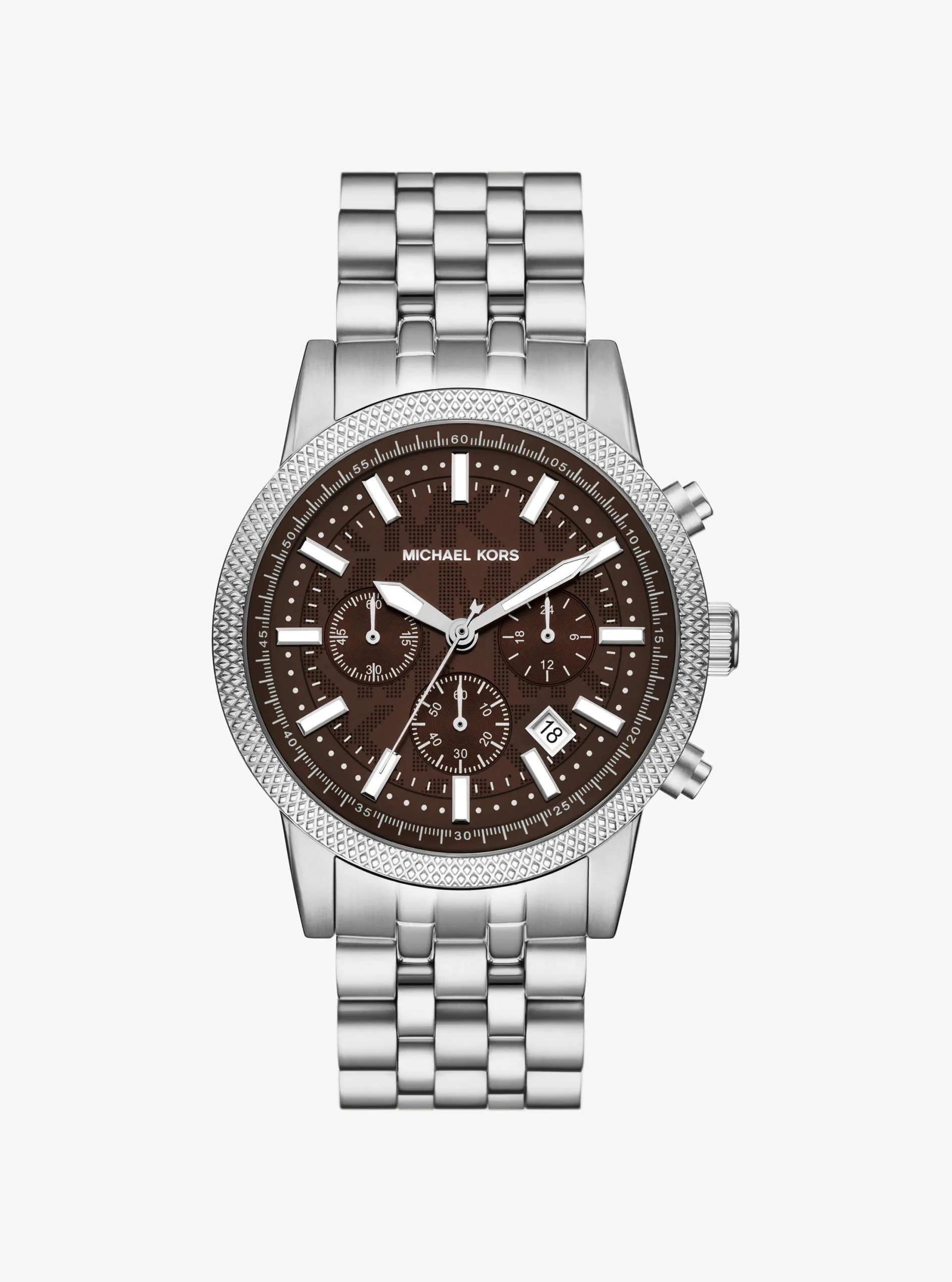 Michael Kors Oversized Hutton Silver-Tone Watch - Preorder