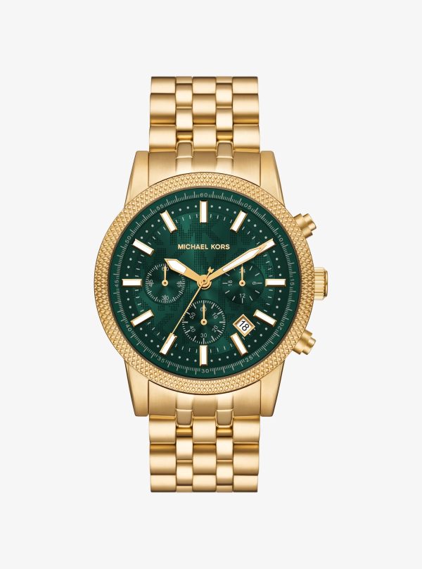 Michael Kors Oversized Hutton Gold-Tone Watch - Preorder
