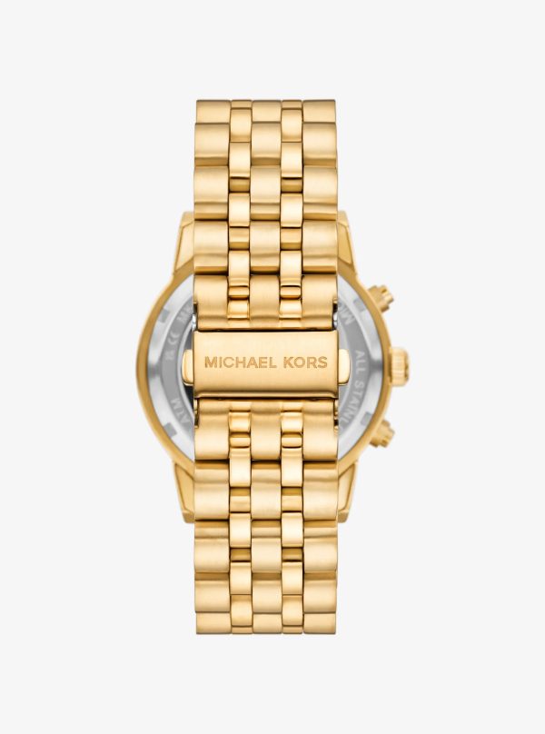 Michael Kors Oversized Hutton Gold-Tone Watch - Preorder