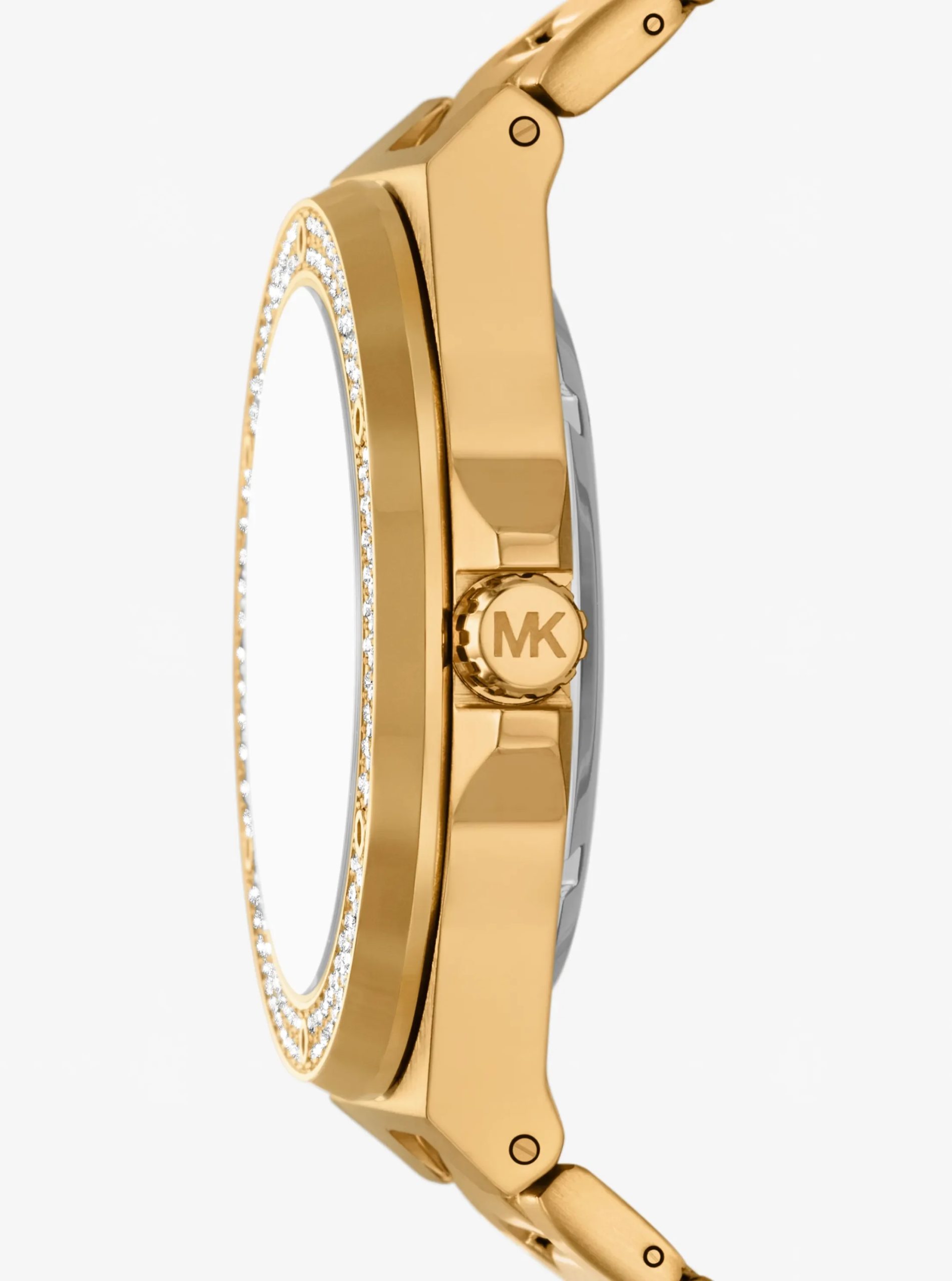 Michael Kors Oversized Lennox Pavé Gold-Tone Watch - Preorder