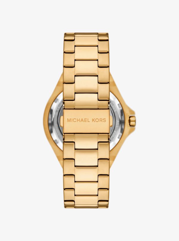 Michael Kors Oversized Lennox Pavé Gold-Tone Watch - Preorder