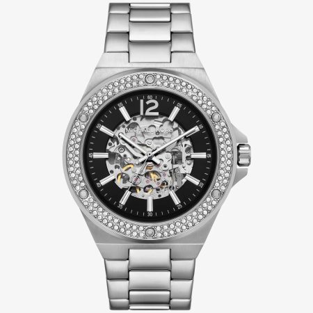 Michael Kors Oversized Lennox Pavé Silver-Tone Watch - Preorder — Silver