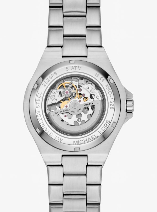 Michael Kors Oversized Lennox Pavé Silver-Tone Watch - Preorder