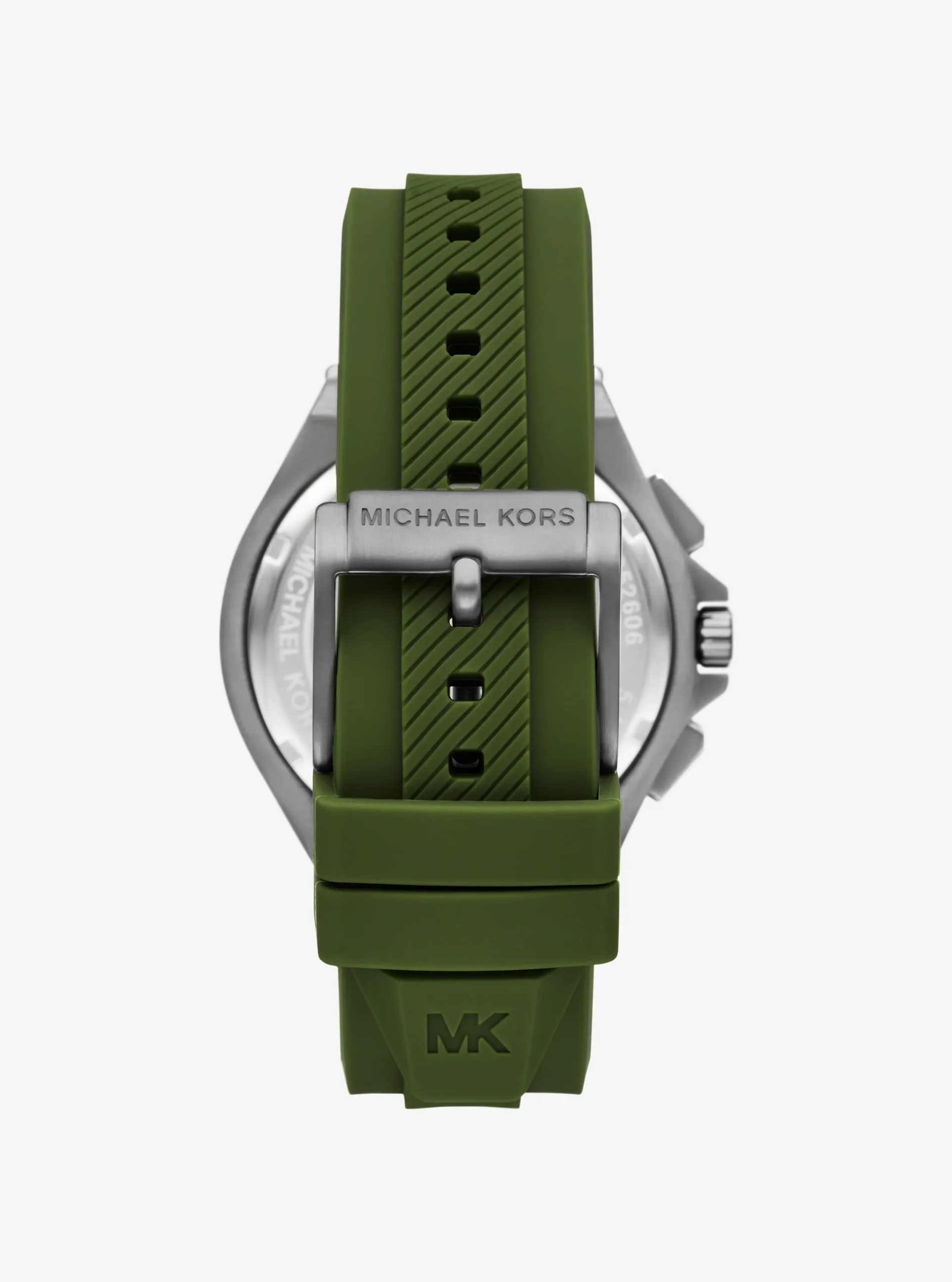 Michael Kors Oversized Lennox Gunmetal-Tone and Silicone Watch - Preorder