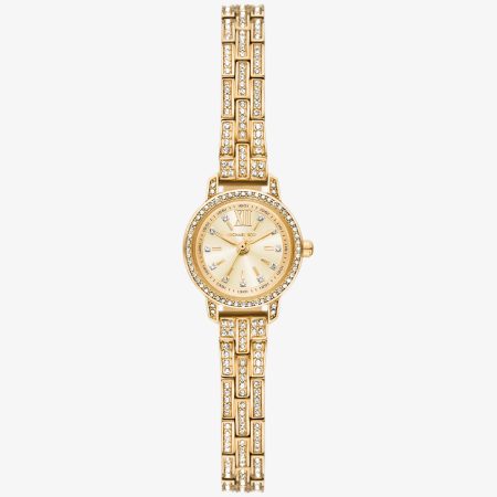 Michael Kors Micro Melissa Pavé Gold-Tone Watch - Preorder — Gold