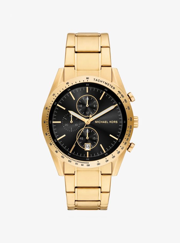 Michael Kors Oversized Warren Gold-Tone Watch - Preorder