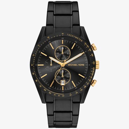 Michael Kors Oversized Warren Black-Tone Watch - Preorder — Black