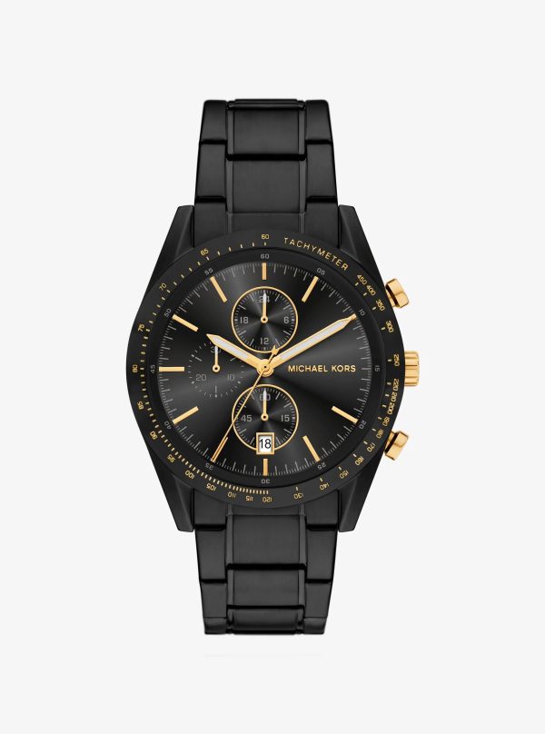 Michael Kors Oversized Warren Black-Tone Watch - Preorder