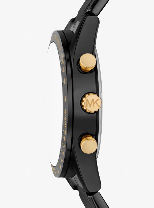 Michael Kors Oversized Warren Black-Tone Watch - Preorder