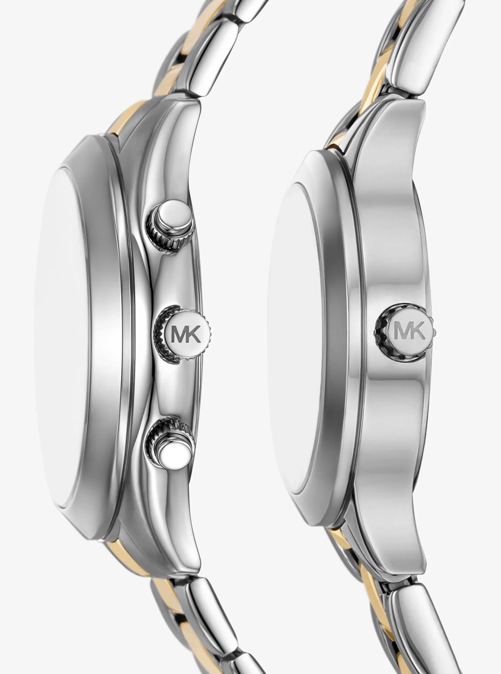 Michael Kors Aspyn His and Hers Pavé Two-Tone Watch Set - Preorder