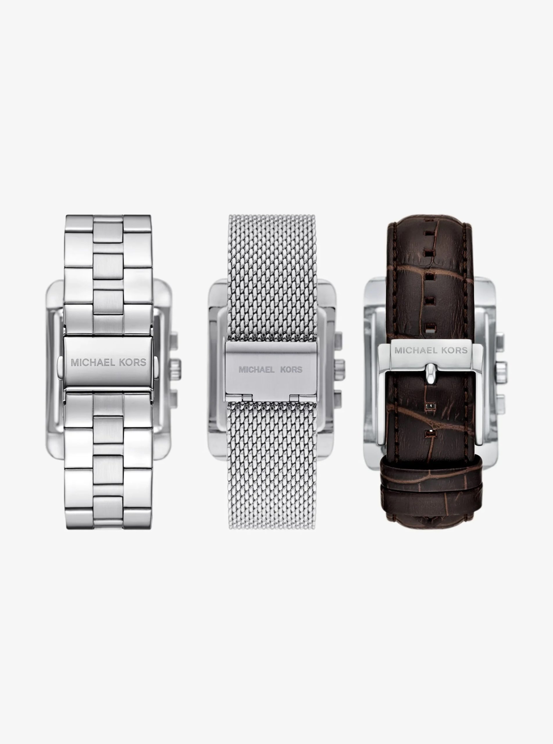 Michael Kors Monroe Silver-Tone Watch Strap Set - Preorder
