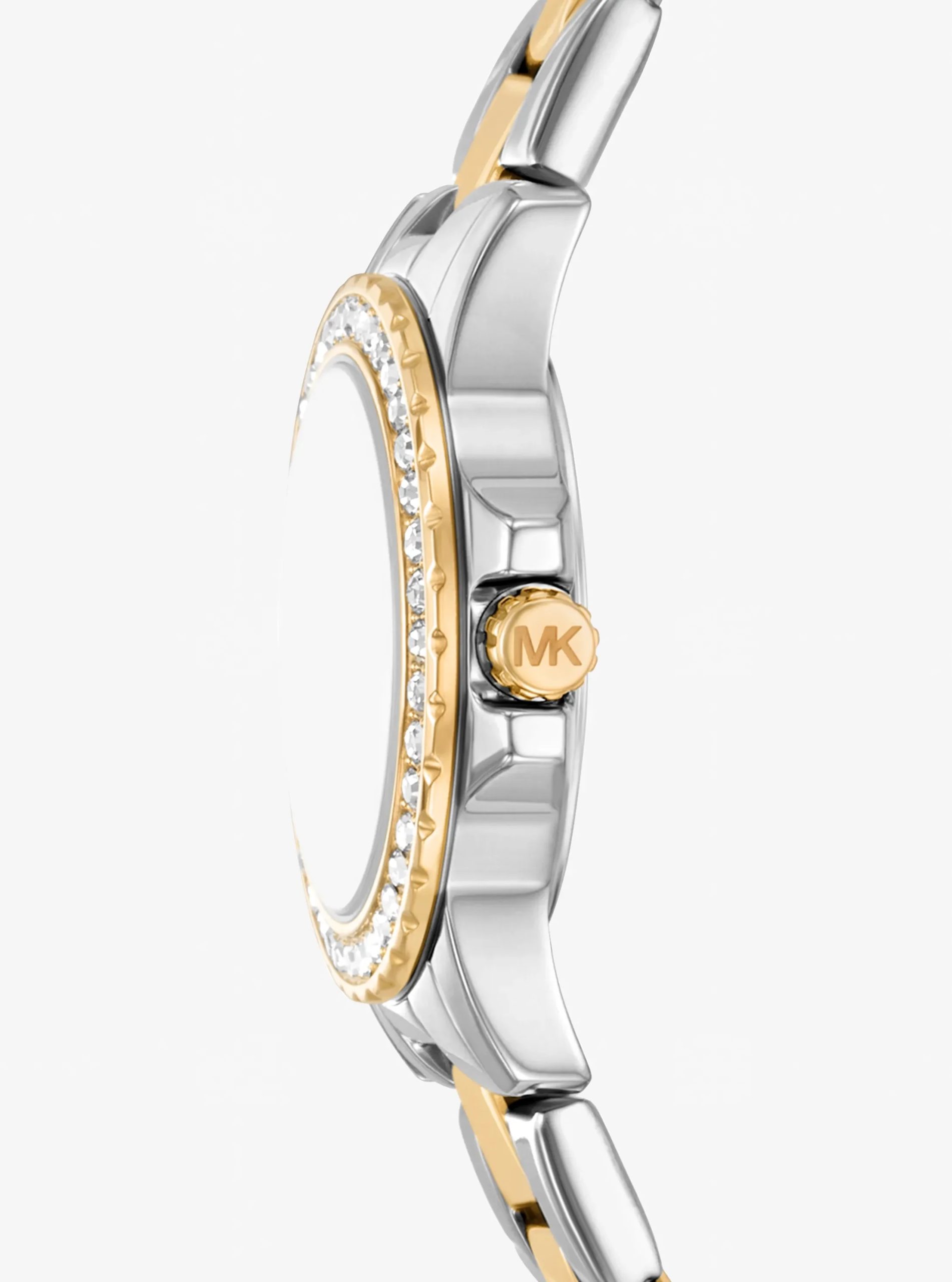 Michael Kors Petite Everest Two-Tone Watch and Pavé Bangle Jewelry Gift Set - Preorder
