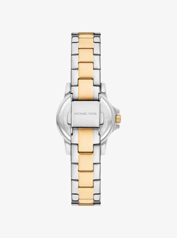 Michael Kors Petite Everest Two-Tone Watch and Pavé Bangle Jewelry Gift Set - Preorder