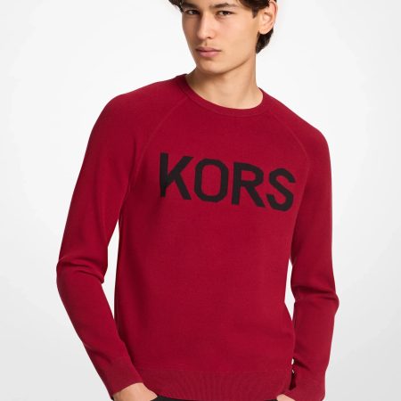 Michael Kors KORS Stretch Knit Sweater - Preorder — Maroon