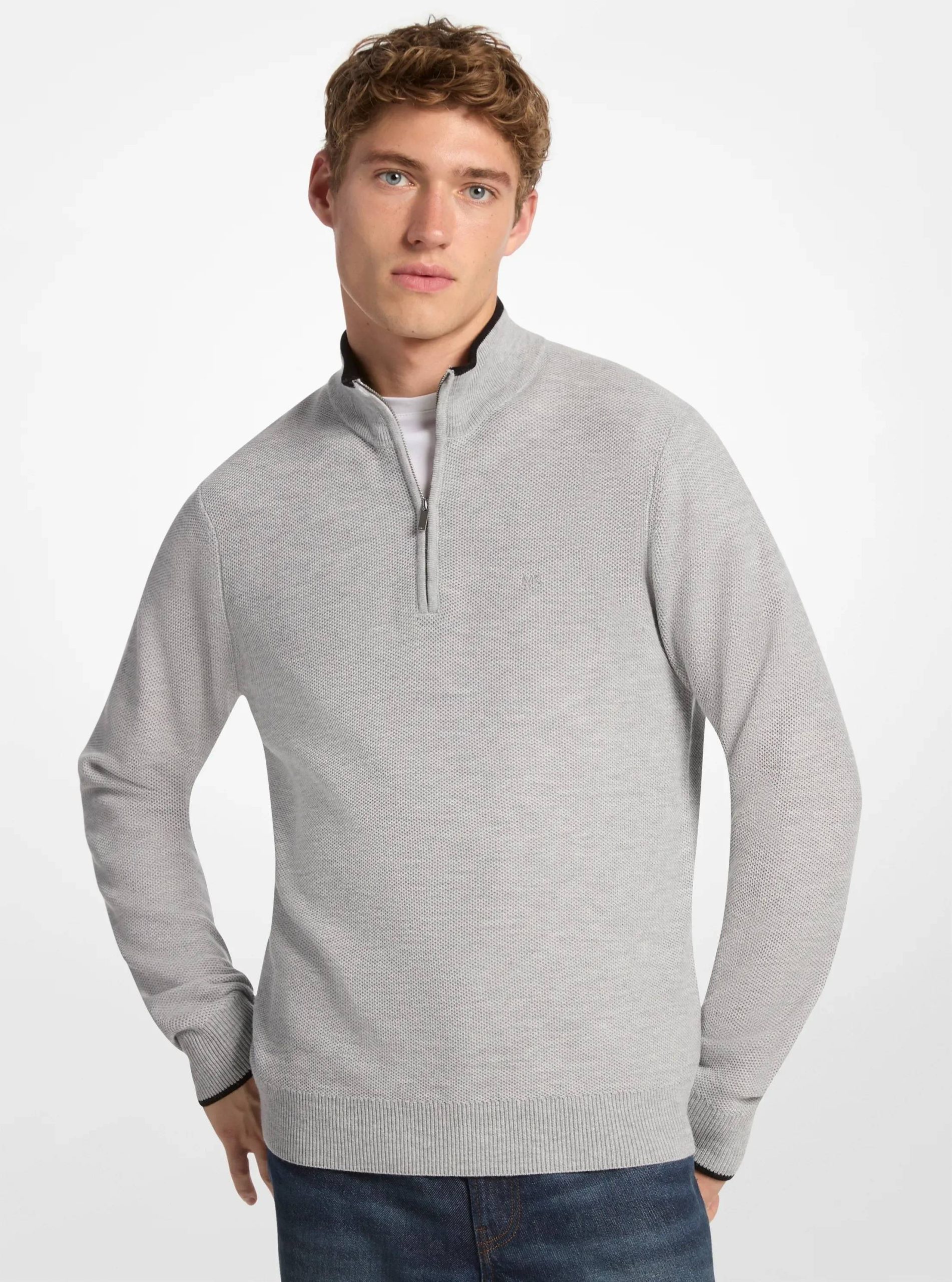 Michael Kors Wool Blend Quarter-Zip Sweater - Preorder