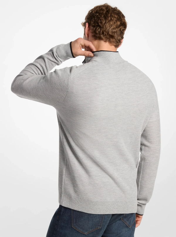 Michael Kors Wool Blend Quarter-Zip Sweater - Preorder