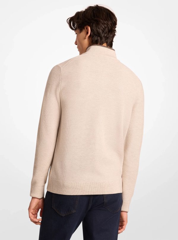 Michael Kors Wool Blend Quarter-Zip Sweater - Preorder