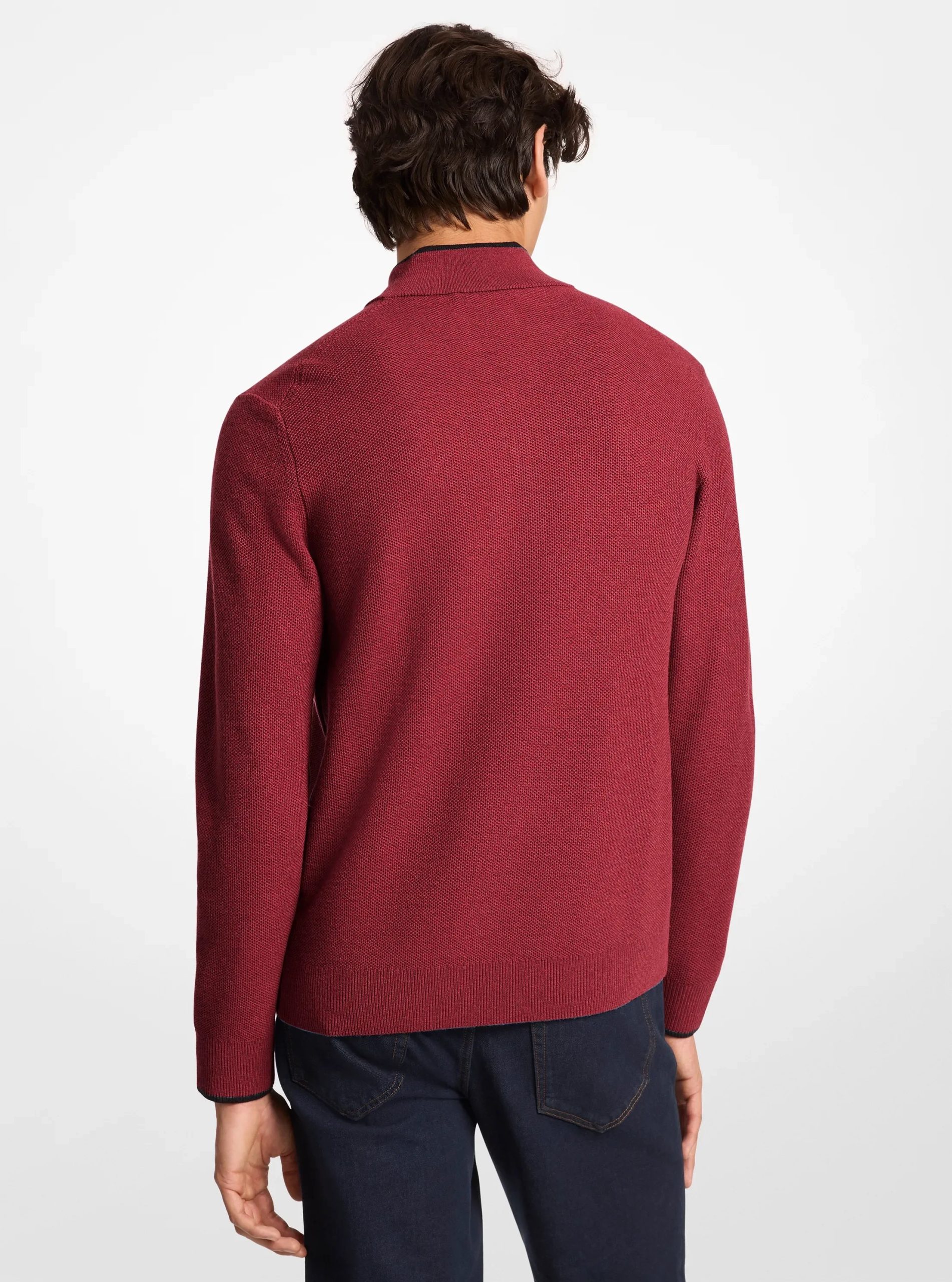 Michael Kors Wool Blend Quarter-Zip Sweater - Preorder
