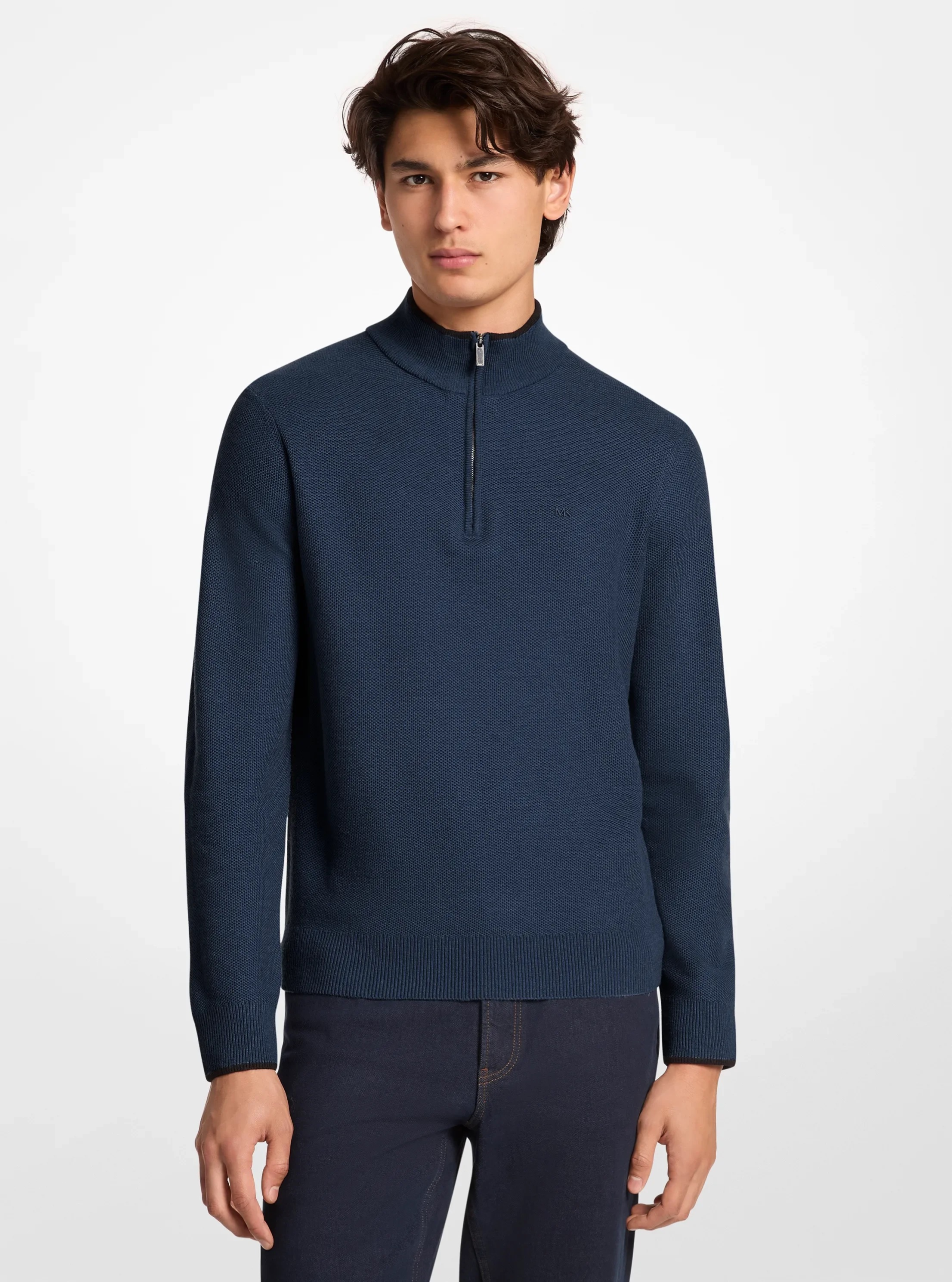 Michael Kors Wool Blend Quarter-Zip Sweater - Preorder