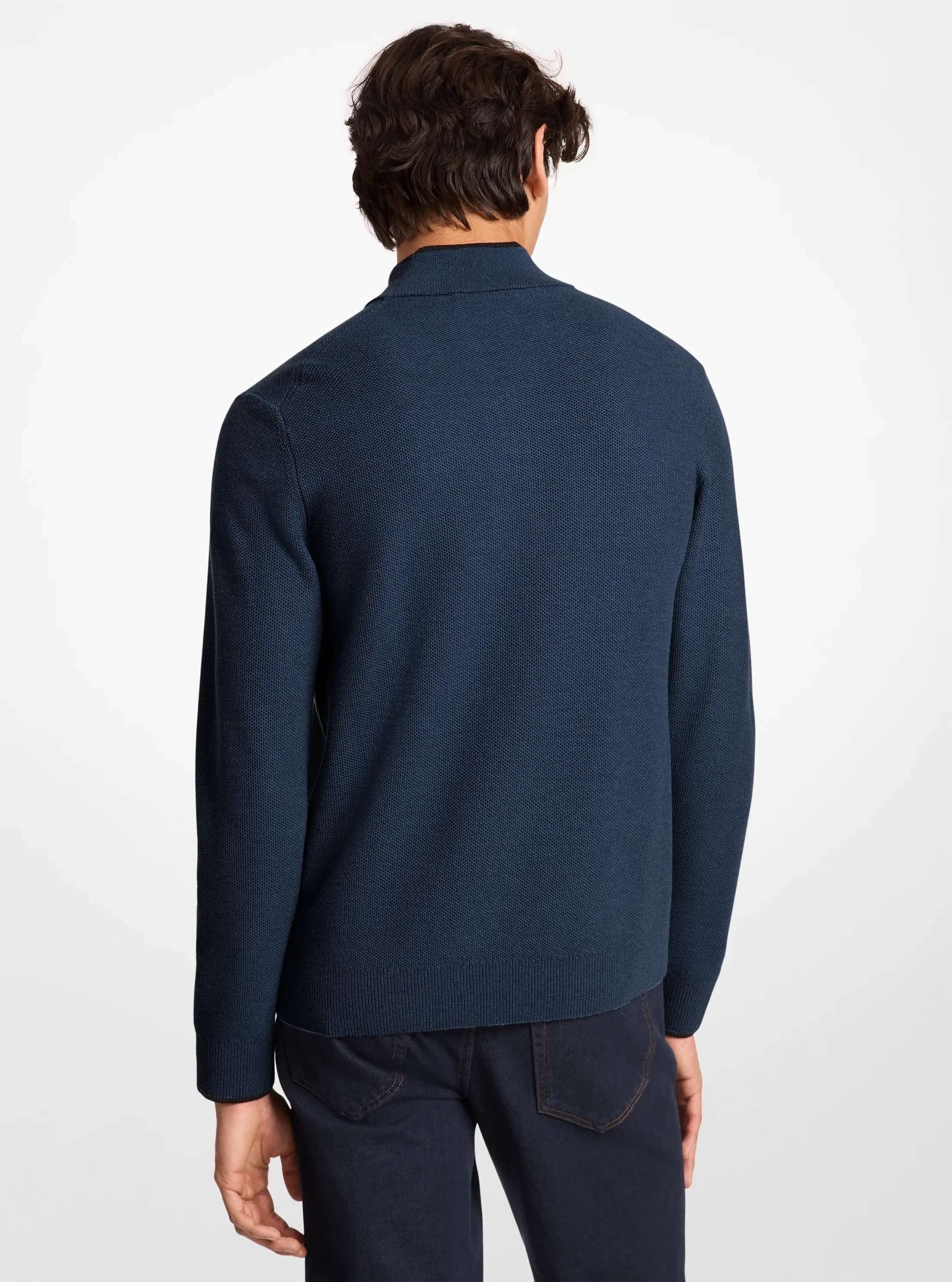 Michael Kors Wool Blend Quarter-Zip Sweater - Preorder