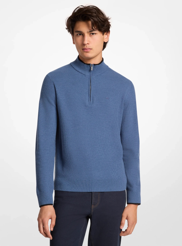 Michael Kors Wool Blend Quarter-Zip Sweater - Preorder